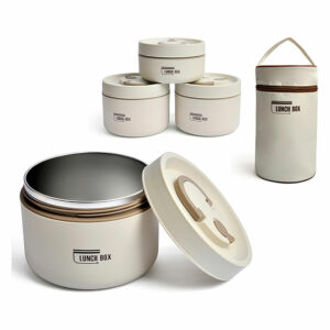 3-Piece Thermal Lunch Box with Gift Bag