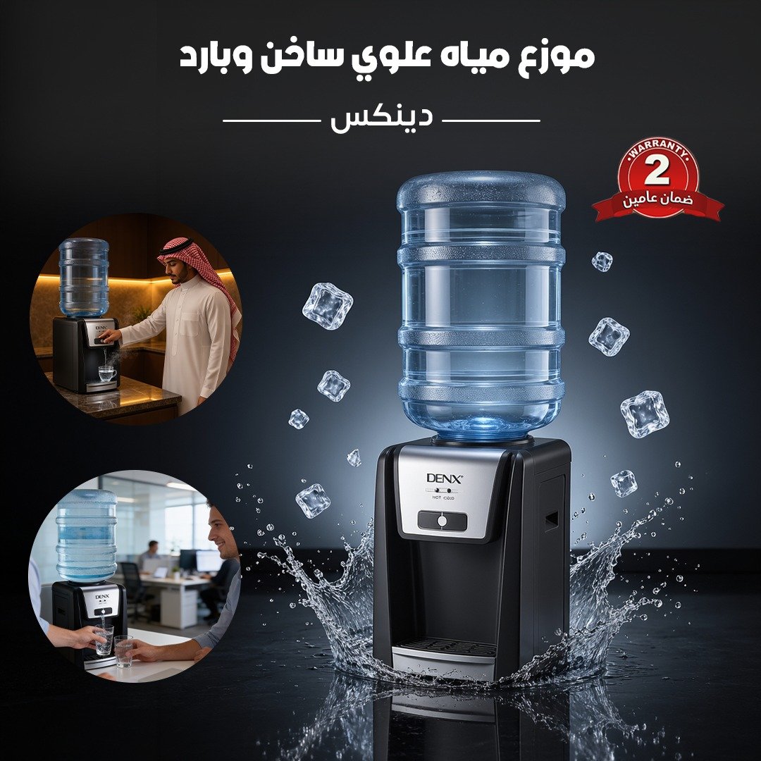 موزع مياه علوي ساخن وبارد دينكس - ضمان عامين - الصورة 3