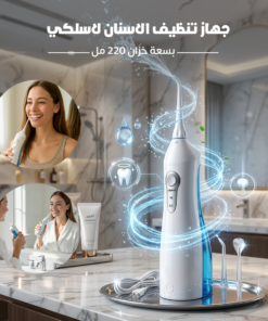 جهاز تنظيف الاسنان لاسلكي بسعة خزان 220 مل