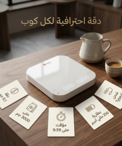 ميزان القهوة المختصة الذكي لتقطير الإسبريسو وV60