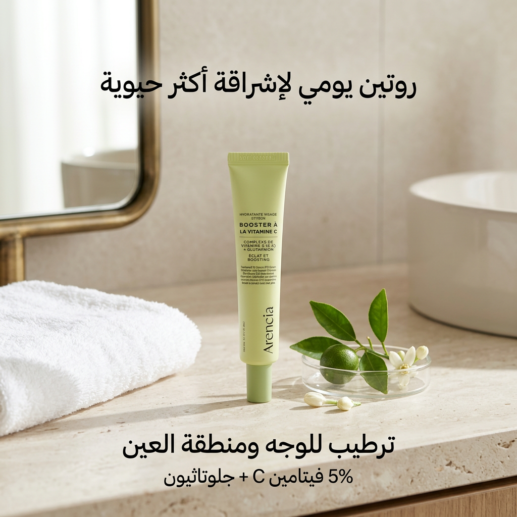 كريم مرطب للوجه والعينين، غني بفيتامين سي بتركيز 5% Arencia - الصورة 3