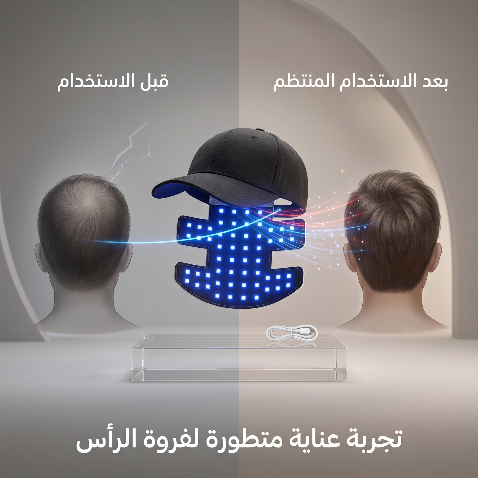 قبعة الضوء الأحمر لعلاج تساقط الشعر - الصورة 3