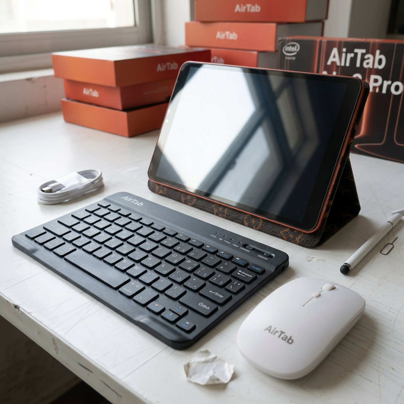 تابلت Airtap Air 8 pro (بضمان عام ) + كيبورد و ماوس بلوتوث 8بوصة - الصورة 2