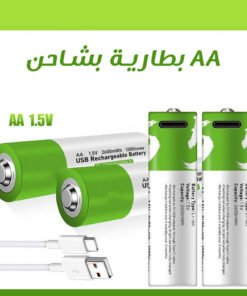 أربع بطاريات قابلة للشحن