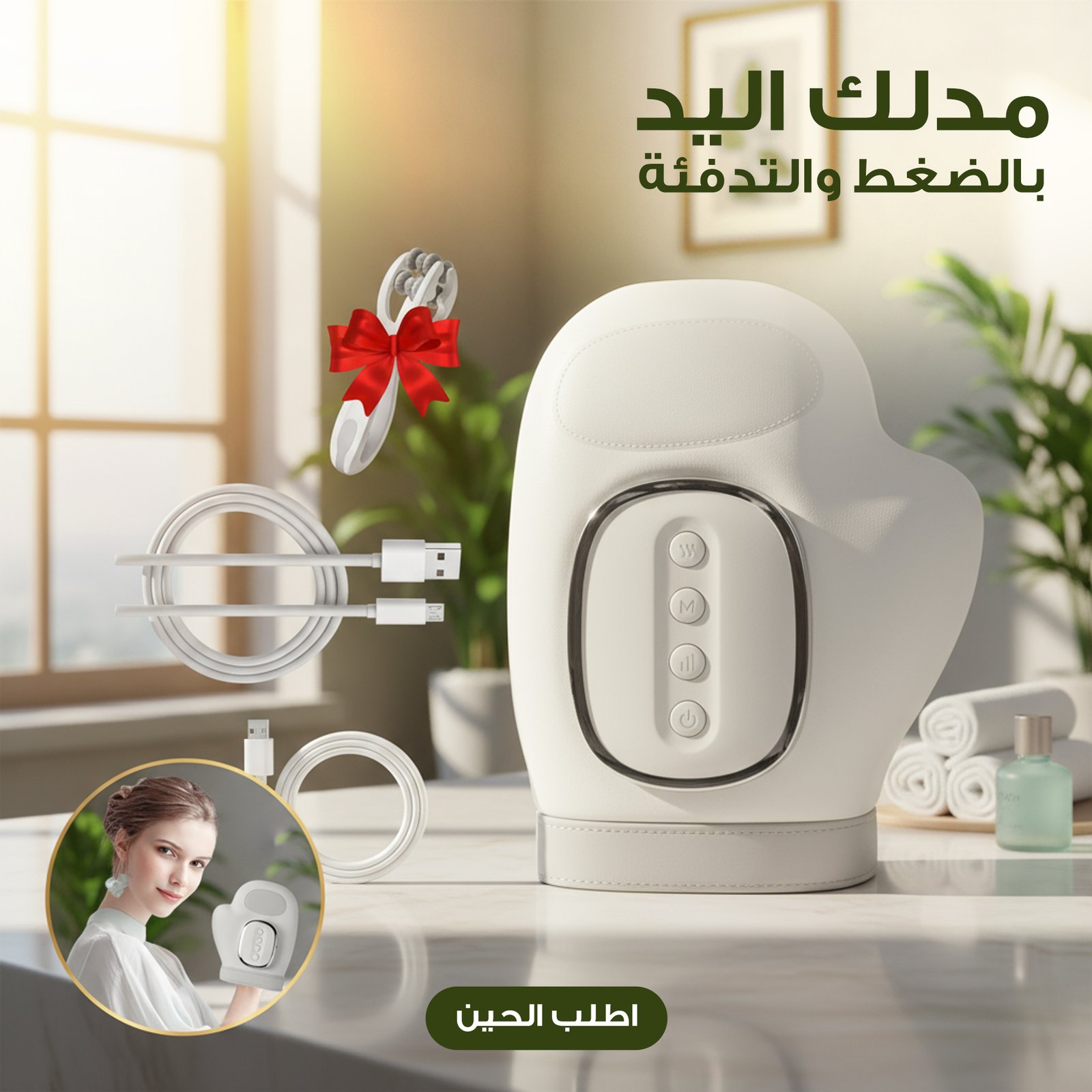 مدلك اليد بالضغط والتدفئة - الصورة 2