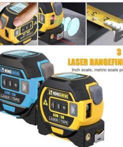 3 في 1 شريط القياس بالليزر Rangefinder 5 متر شريط حاكم الأشعة تحت الحمراء عالية الدقة حاكم إلكتروني ذكي بناء مقياس مسافات