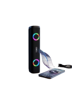 • مكبر صوت ساوند بار بصوت ستيريو وإضاءة RGB