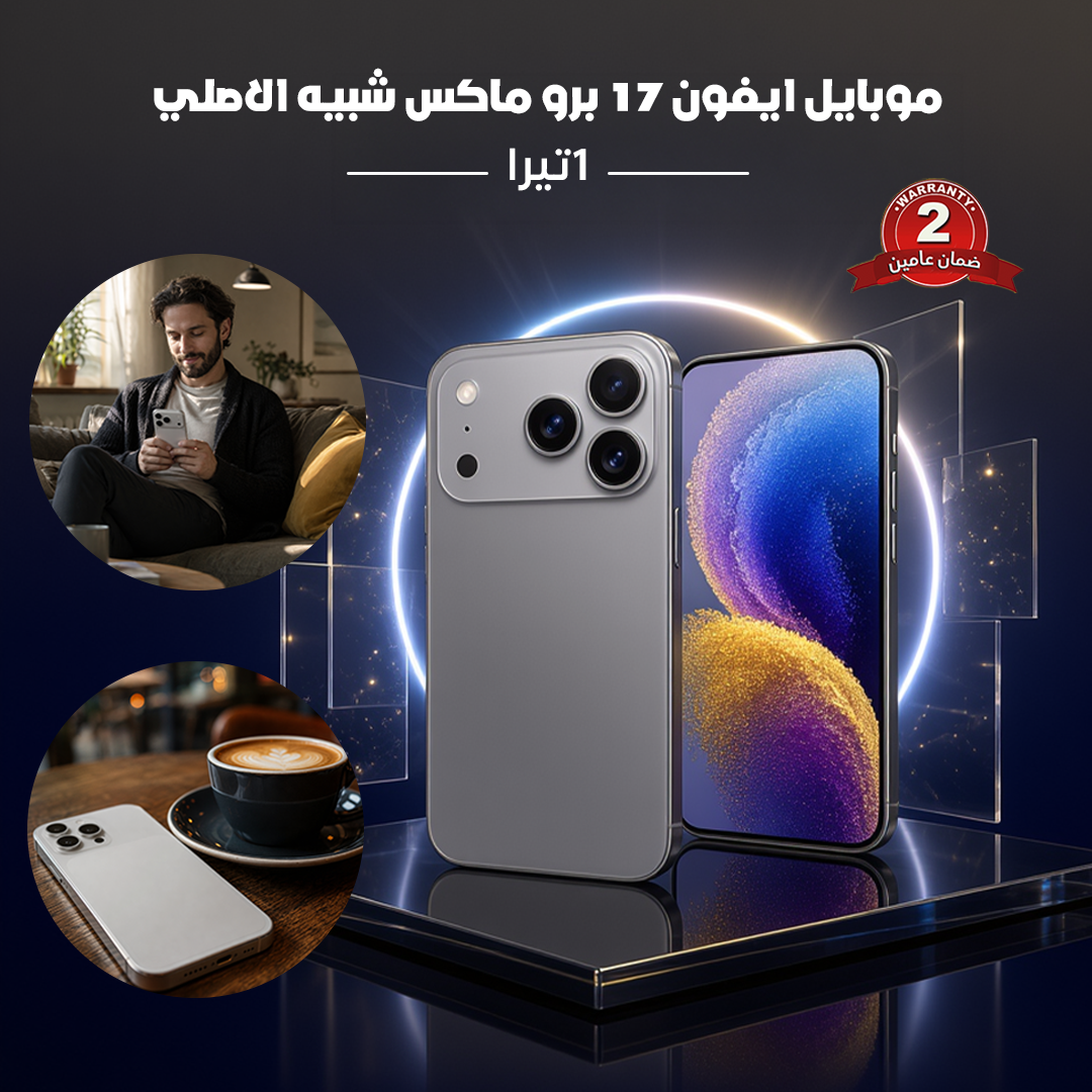 جوال ايفون 17 برو ماكس شبيه الاصلي - 1تيرا - ضمان عامين - الصورة 3