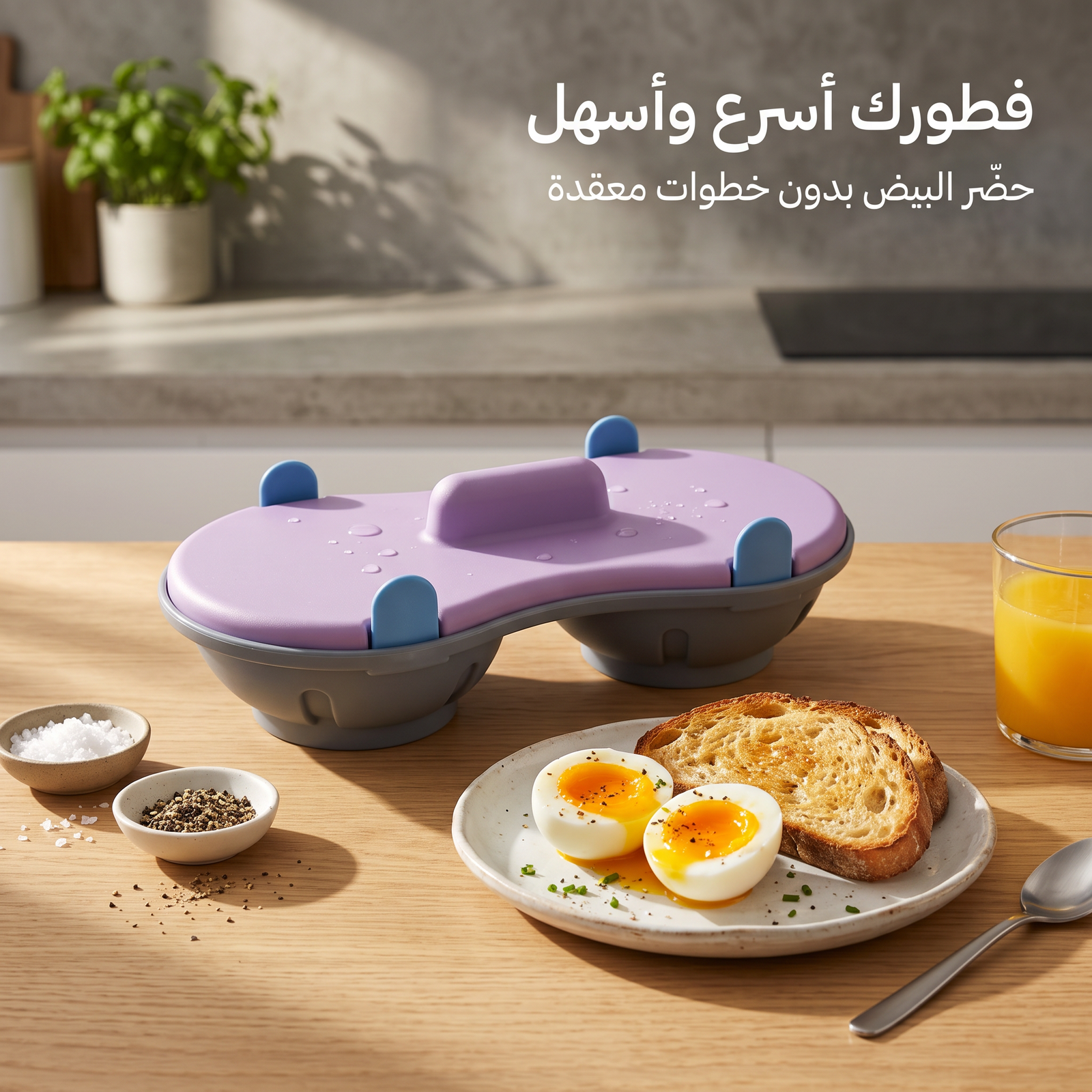 • صحن طبخ البيض فى الميكرويف - الصورة 2