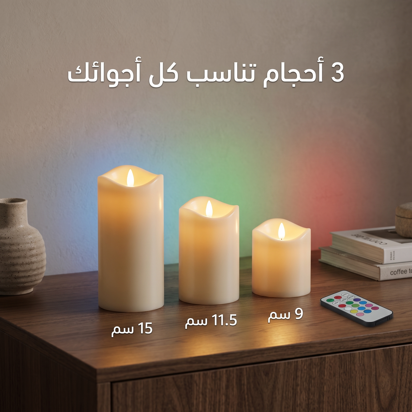 شمعه ذكيه بريموت RGB - الصورة 4