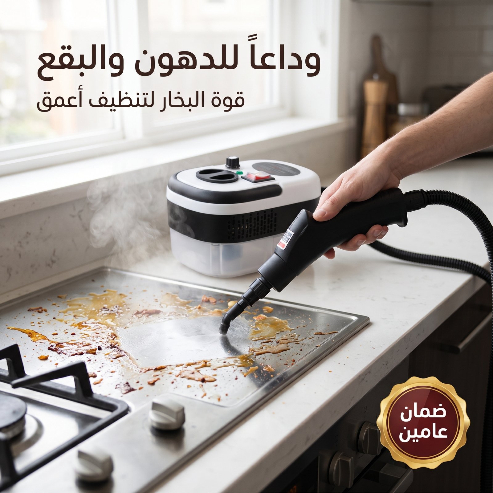 جهاز تنظيف البخار بالضغط العالى بضمان عامين