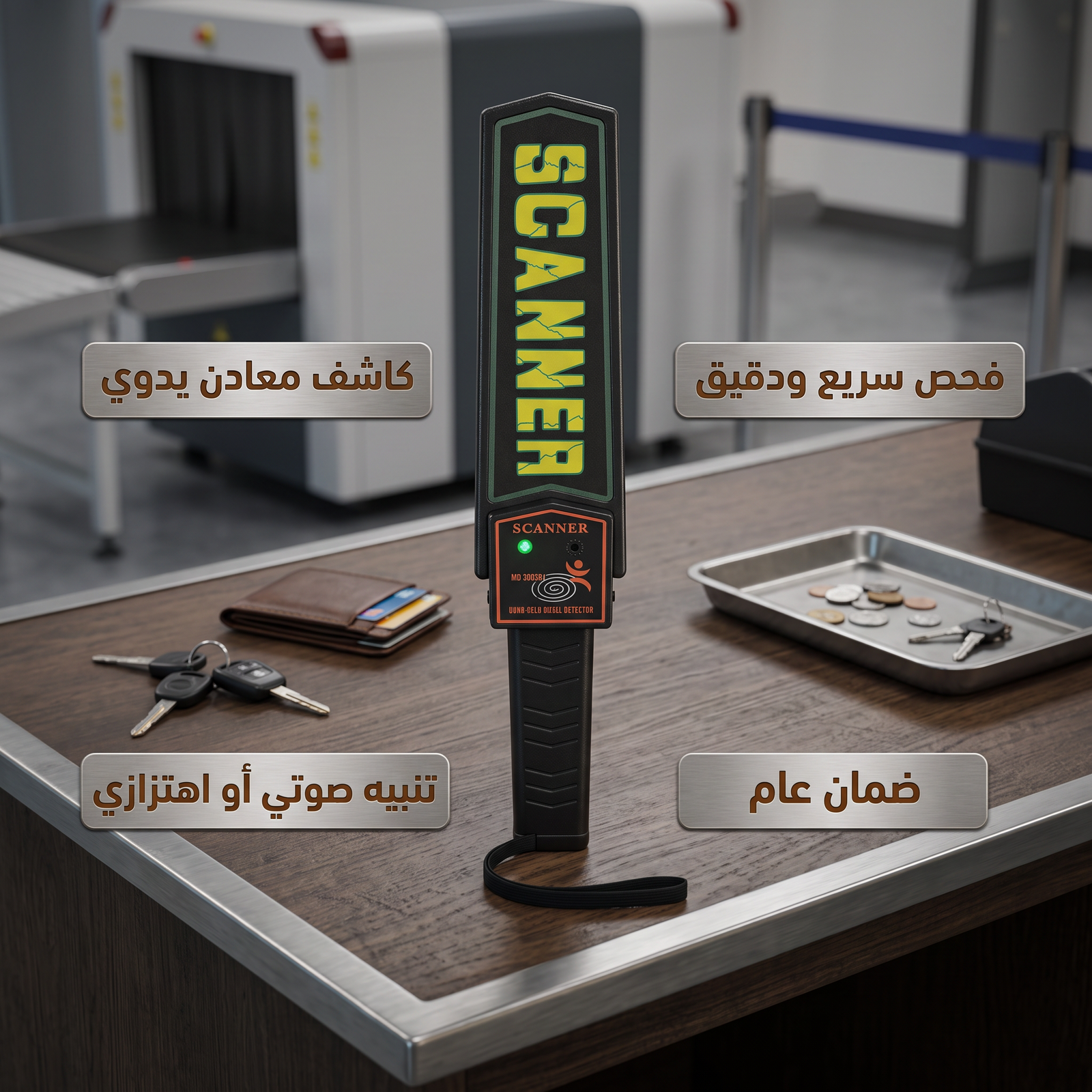 جهاز الامن لكشف المعادن ضمان عام ارخص سعر بالمملكة - الصورة 4