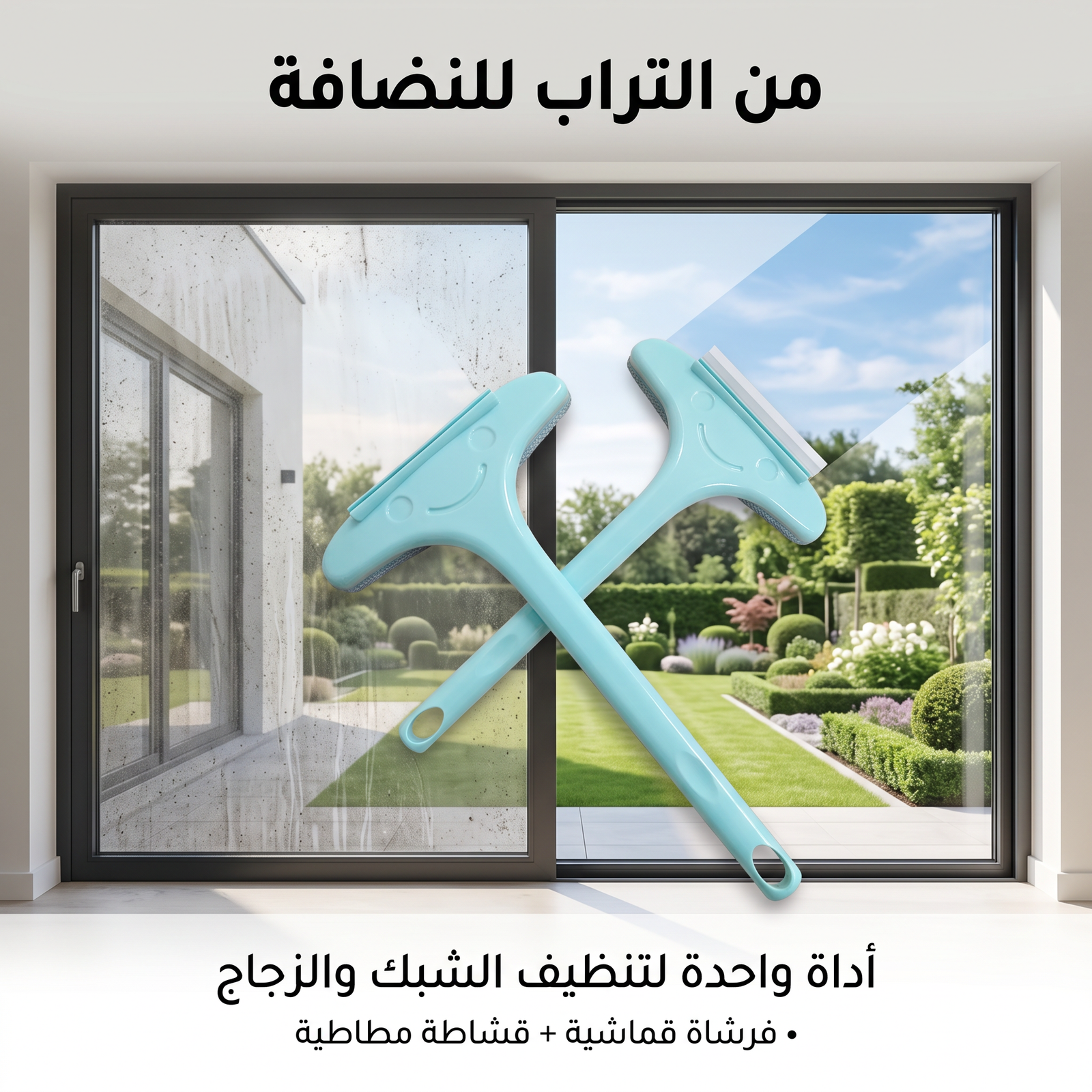 فرشاة تنظيف 2 في 1 بمقبض قابل للتمديد - الصورة 3