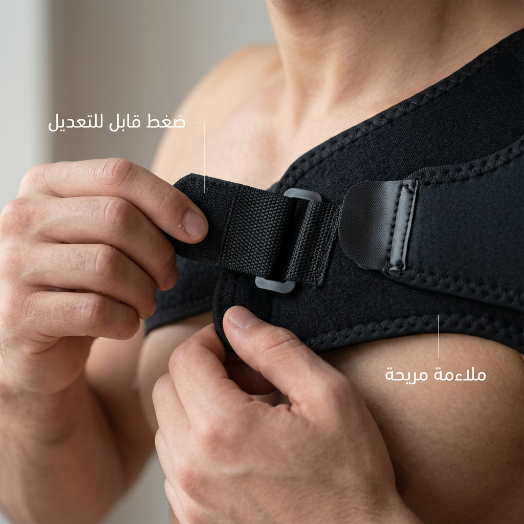 دعامة تدليك آلام الكتف بالحرارة - الصورة 3