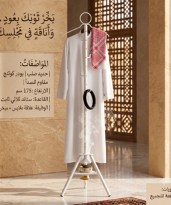 ستاند الأناقة والتبخير 2 في 1 (علاقة ملابس + مبخرة مدمجة)