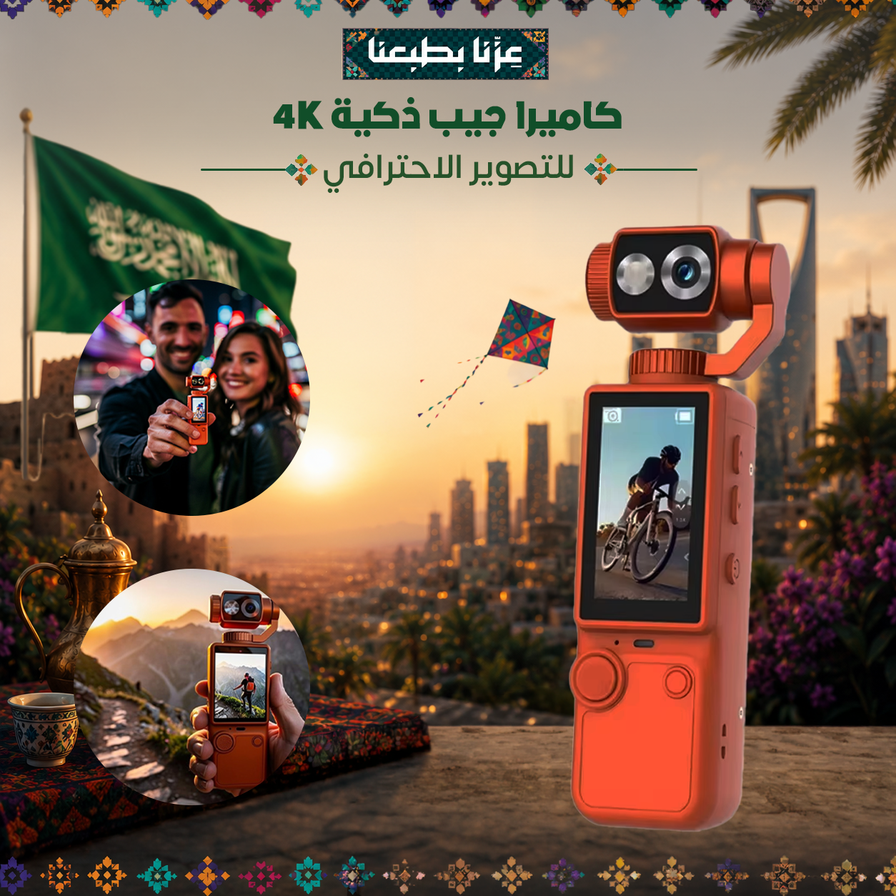 كاميرا جيب ذكية 4K للتصوير الاحترافي