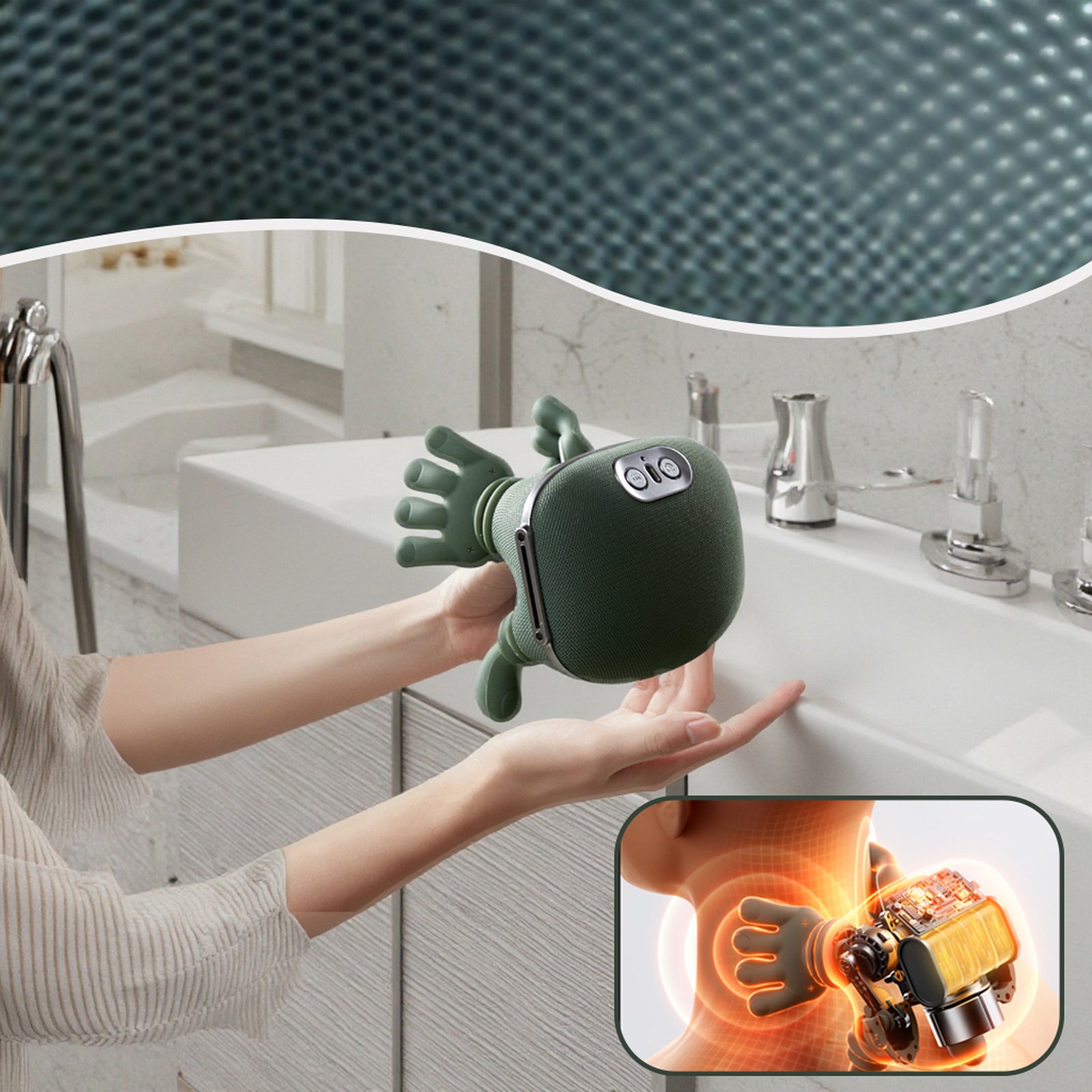 المدلك بالحرارة لمعالجة تصلب وتشنج العضلات - Relax Pro 4D - الصورة 8