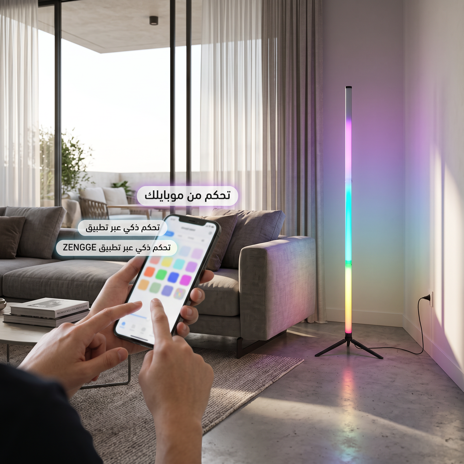 باجورة أرضية ذكية بريموت RGB - الصورة 7