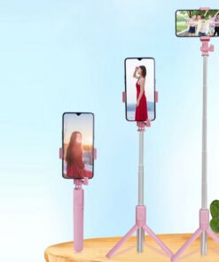 • حامل جوال بإضاءة خلفية و ريموت للتصوير عن بعد
