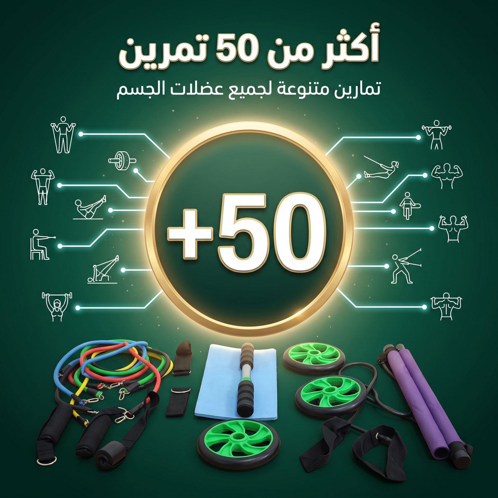 مجموعة أشرطة مقاومة بيلاتيس - الصورة 4