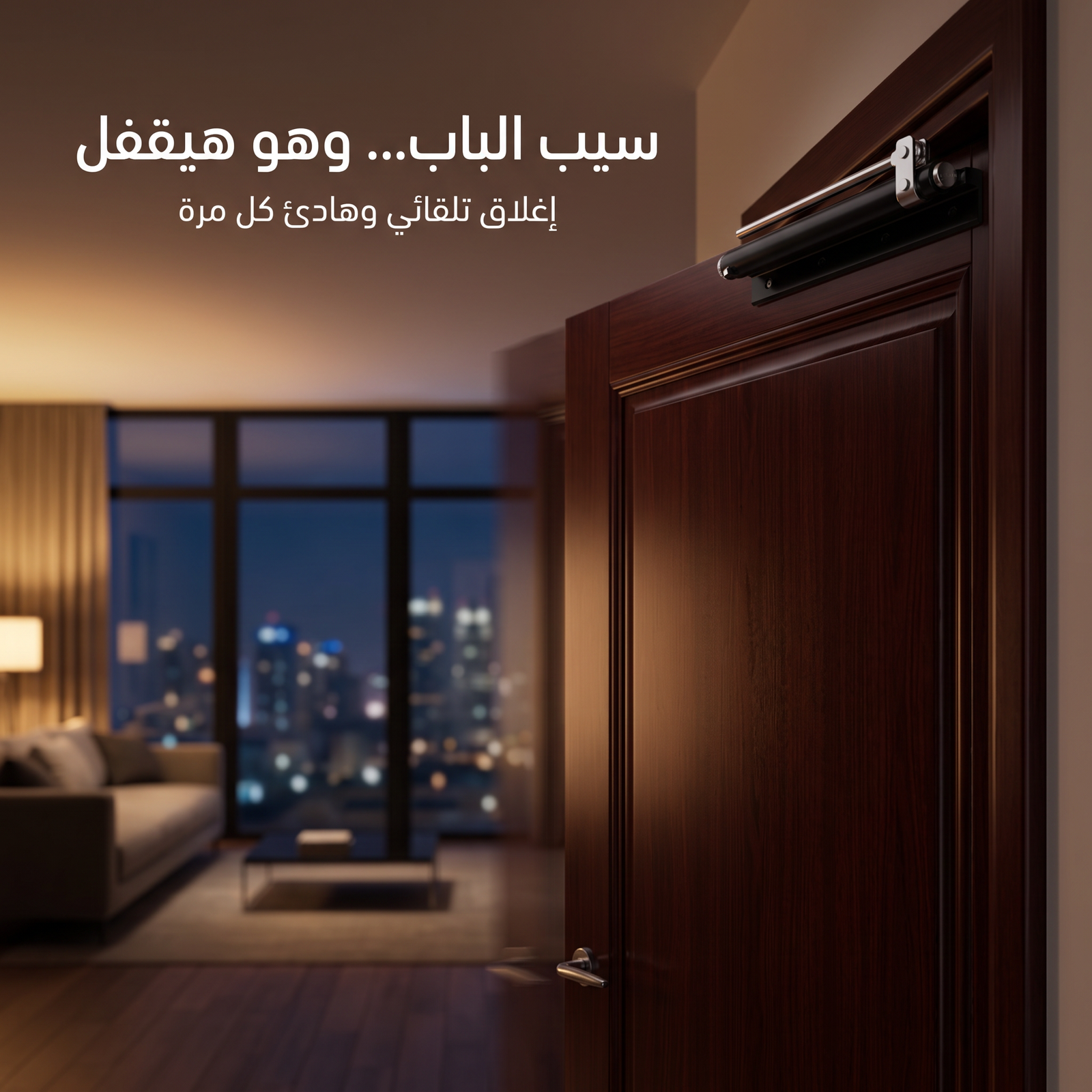 مفصلات أبواب ذاتية الإغلاق صامتة، قابلة للتعديل - الصورة 3