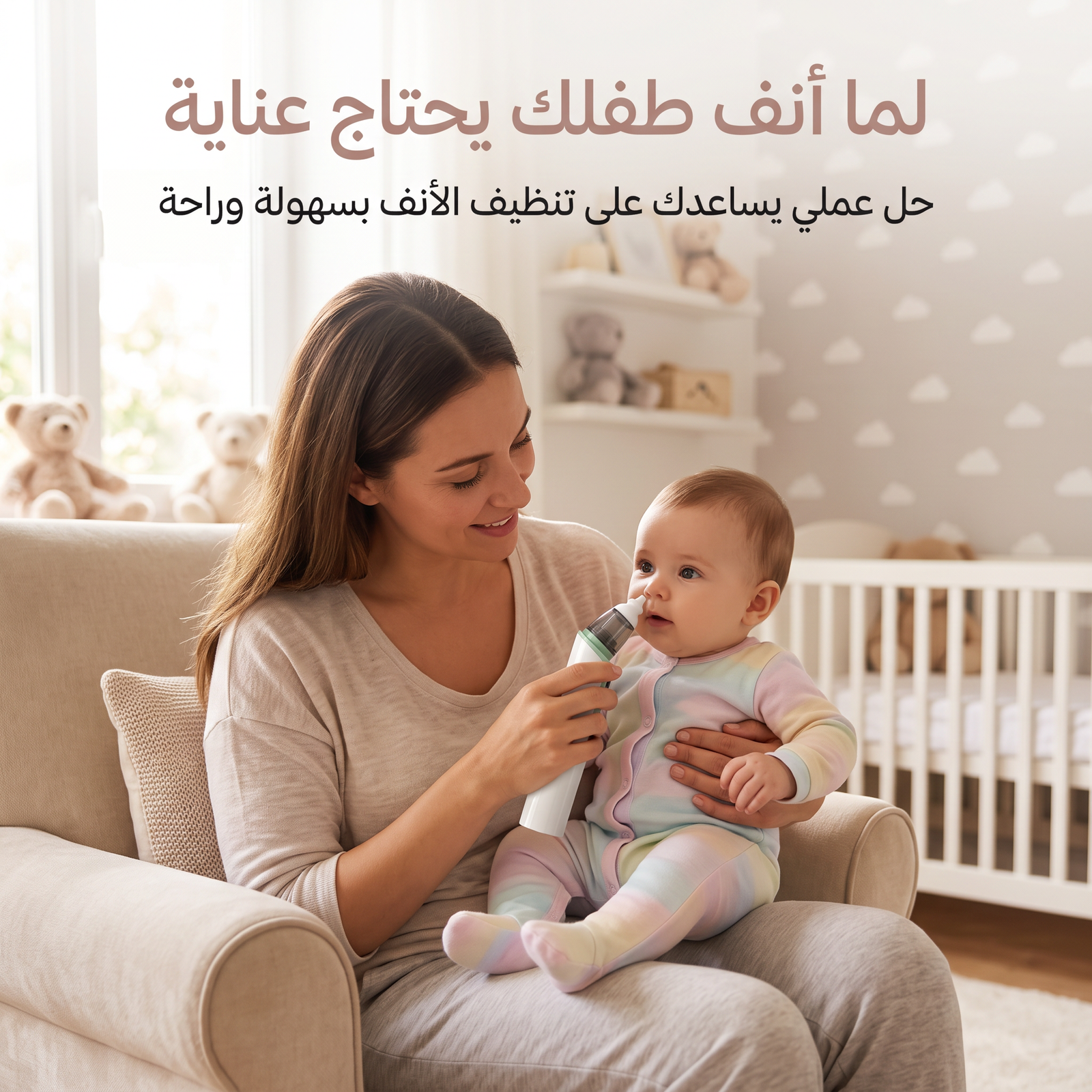 • جهاز تنظيف الأنف للأطفال