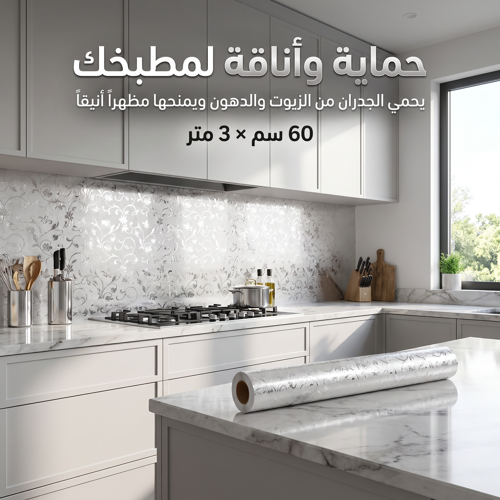ورق لاصق مقاوم للحرارة(3 متر) - الصورة 6