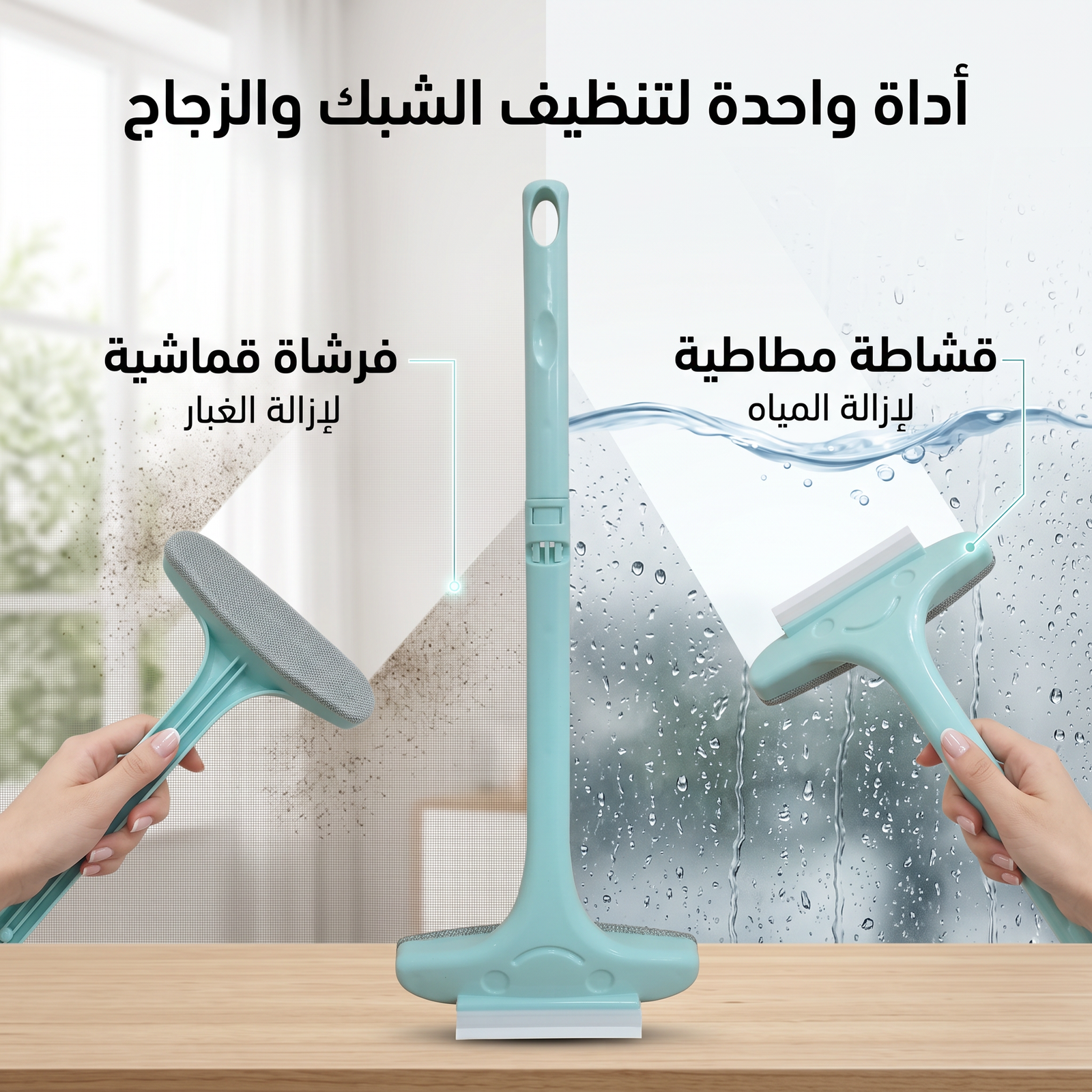 فرشاة تنظيف 2 في 1 بمقبض قابل للتمديد - الصورة 6