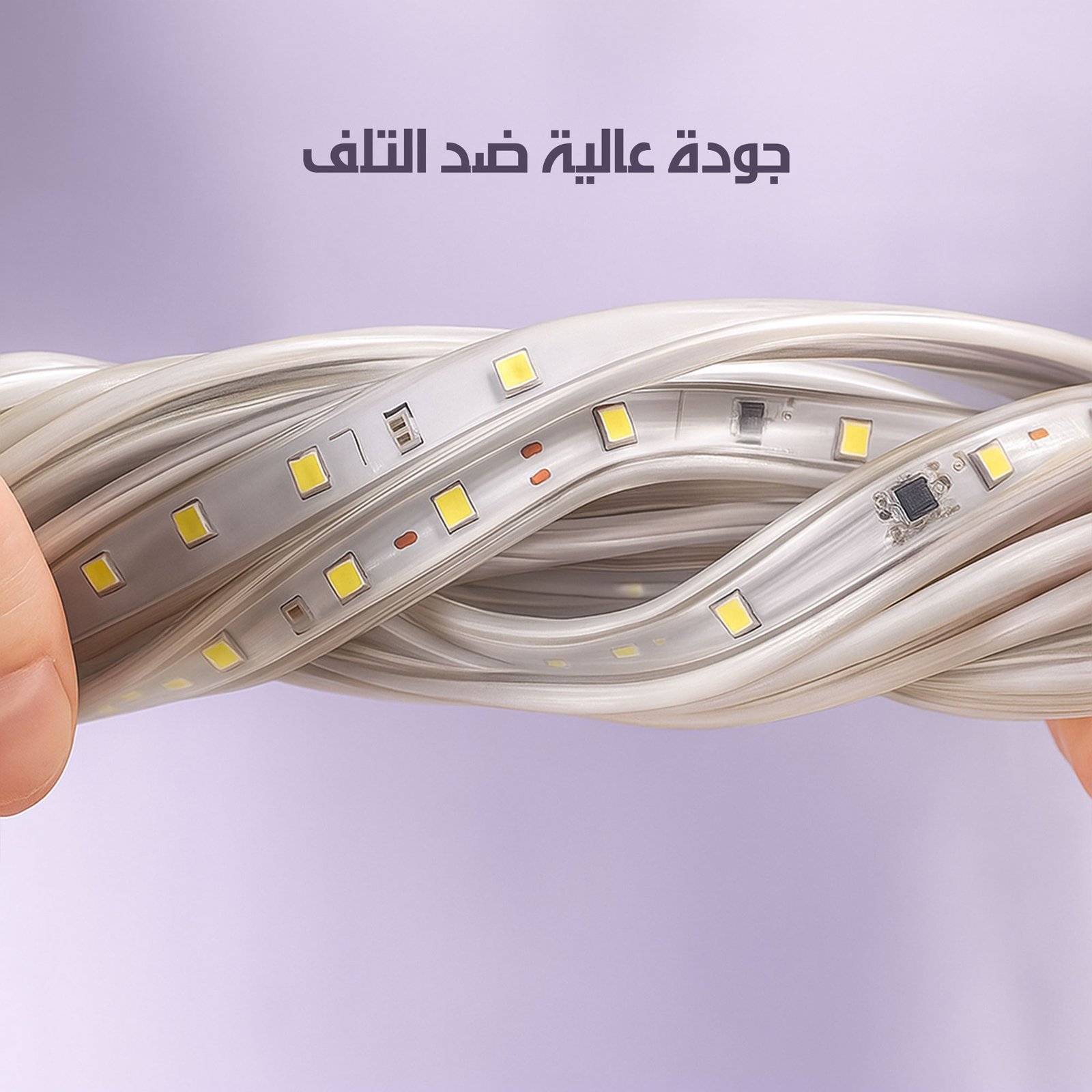 شريط ليد بالطاقة الشمسية 20 متر - الصورة 3