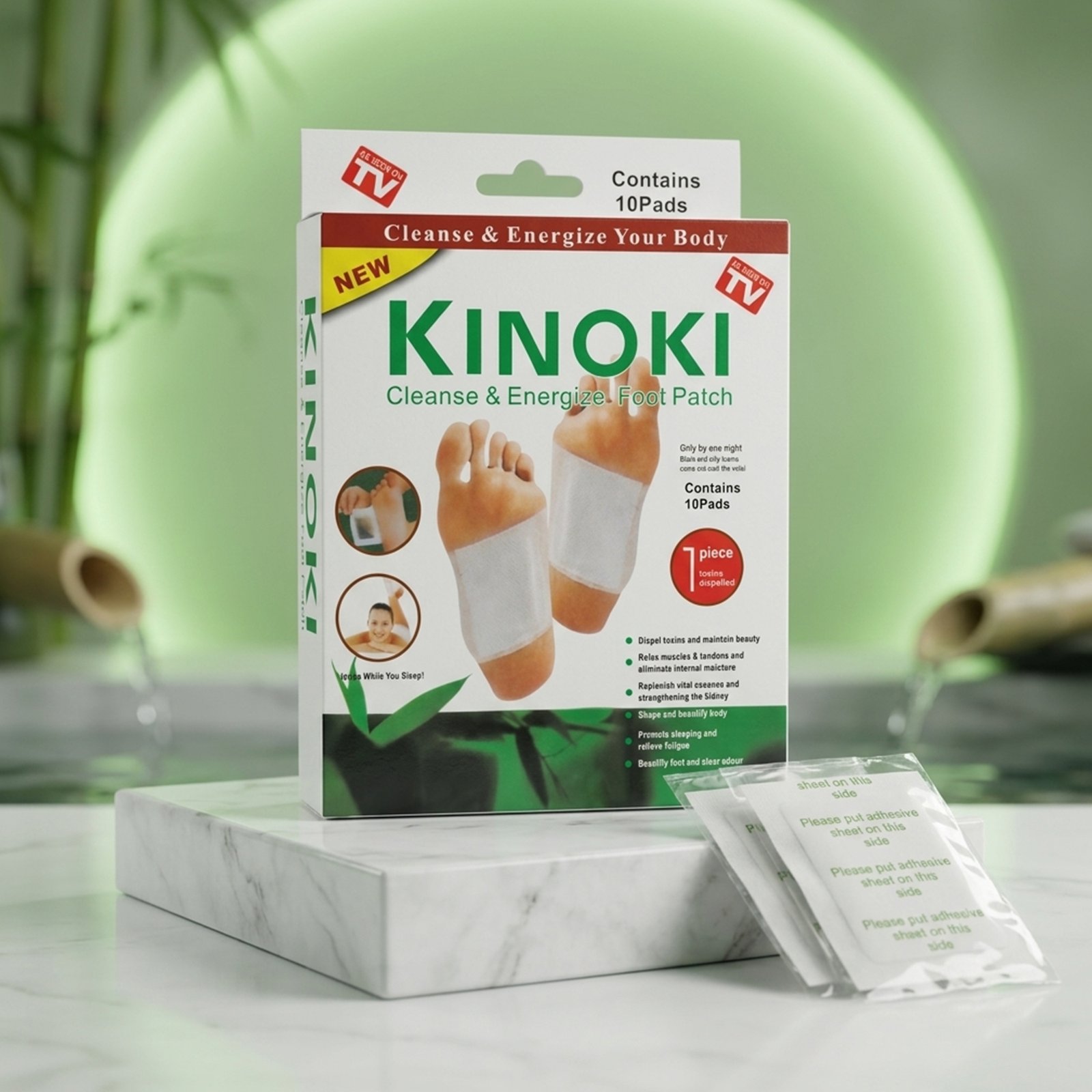لاصقة سحب سموم الجسم من القدمين KINOKI - الصورة 2