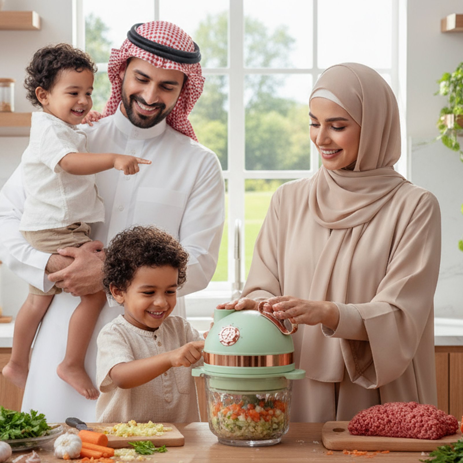 قطاعة ومفرمة 500 واط بضمان عامين 8 شفرات - الصورة 4