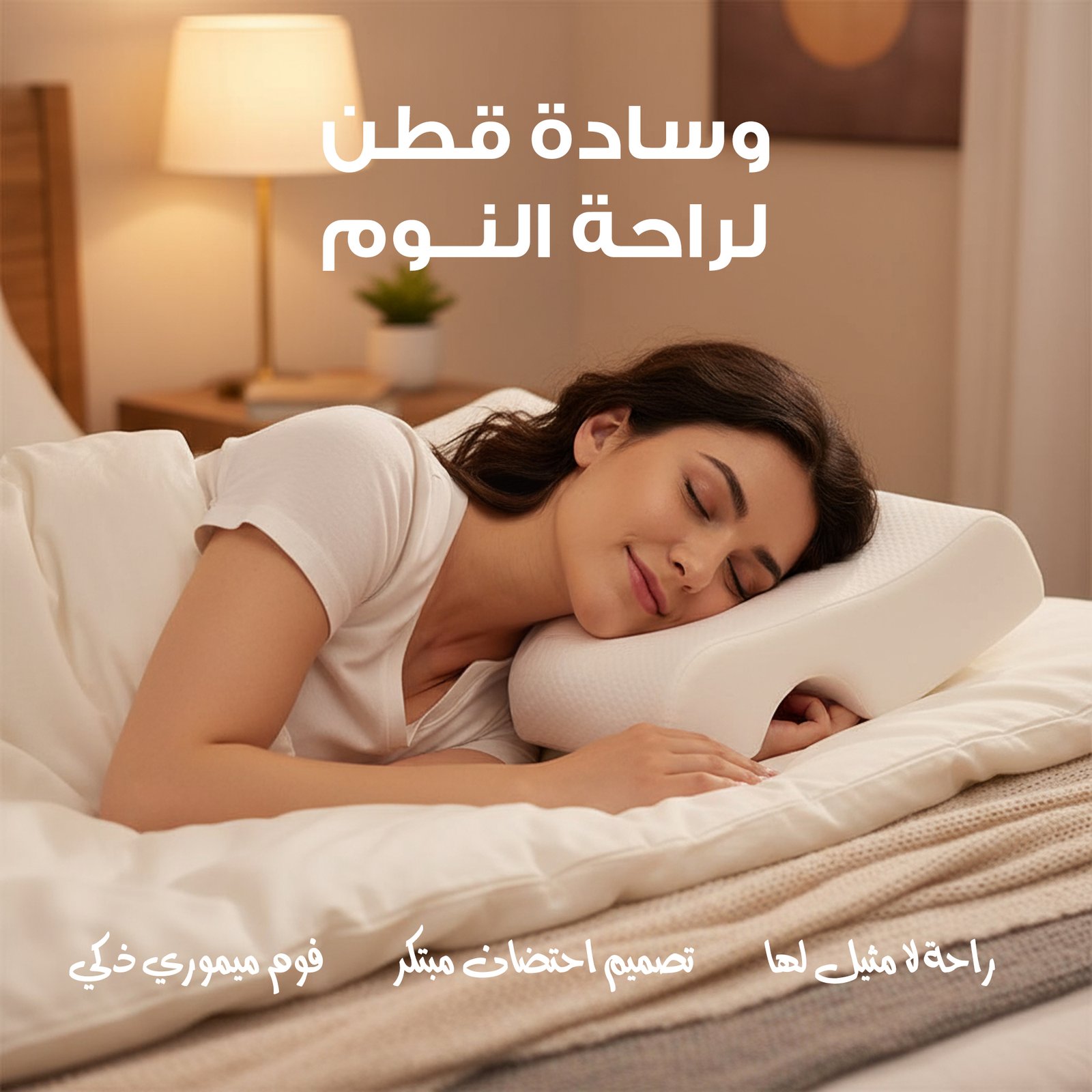 وسادة قطن لراحة النوم - الصورة 2