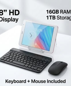 تابلت (8 inch) (ضمان عام ) بكيبورد و ماوس بلوتوث + مجموعة هدايا