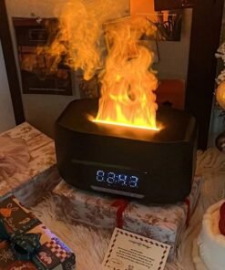 مكبر صوت بلوتوث وساعة منبه ومرطب