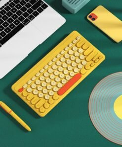 Bow Notebook لوحة مفاتيح لاسلكية كتم صوت USB