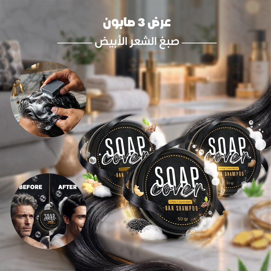 عرض 3 صابون صبغ الشعر الأبيض