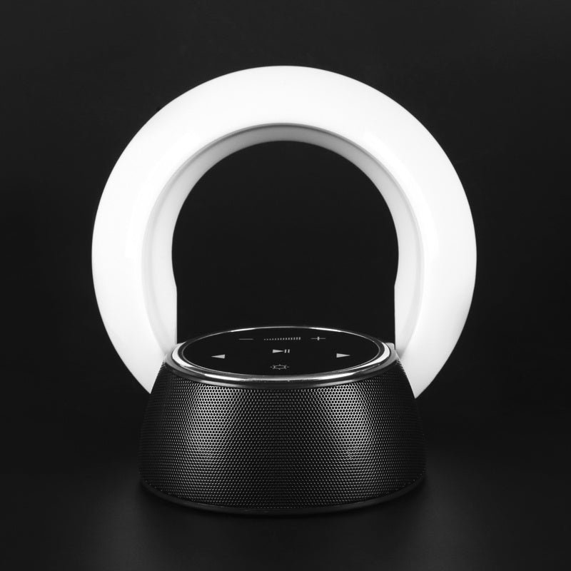 الإبداعية بلوتوث مضخم صوت ستيريو المتكلم LED مصباح مكتبي ستبليس يعتم للطي اللمس جو ضوء الليل - الصورة 5