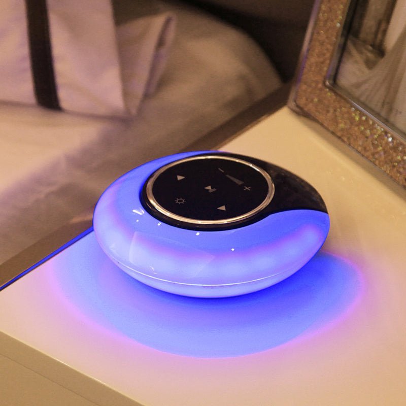الإبداعية بلوتوث مضخم صوت ستيريو المتكلم LED مصباح مكتبي ستبليس يعتم للطي اللمس جو ضوء الليل - الصورة 6