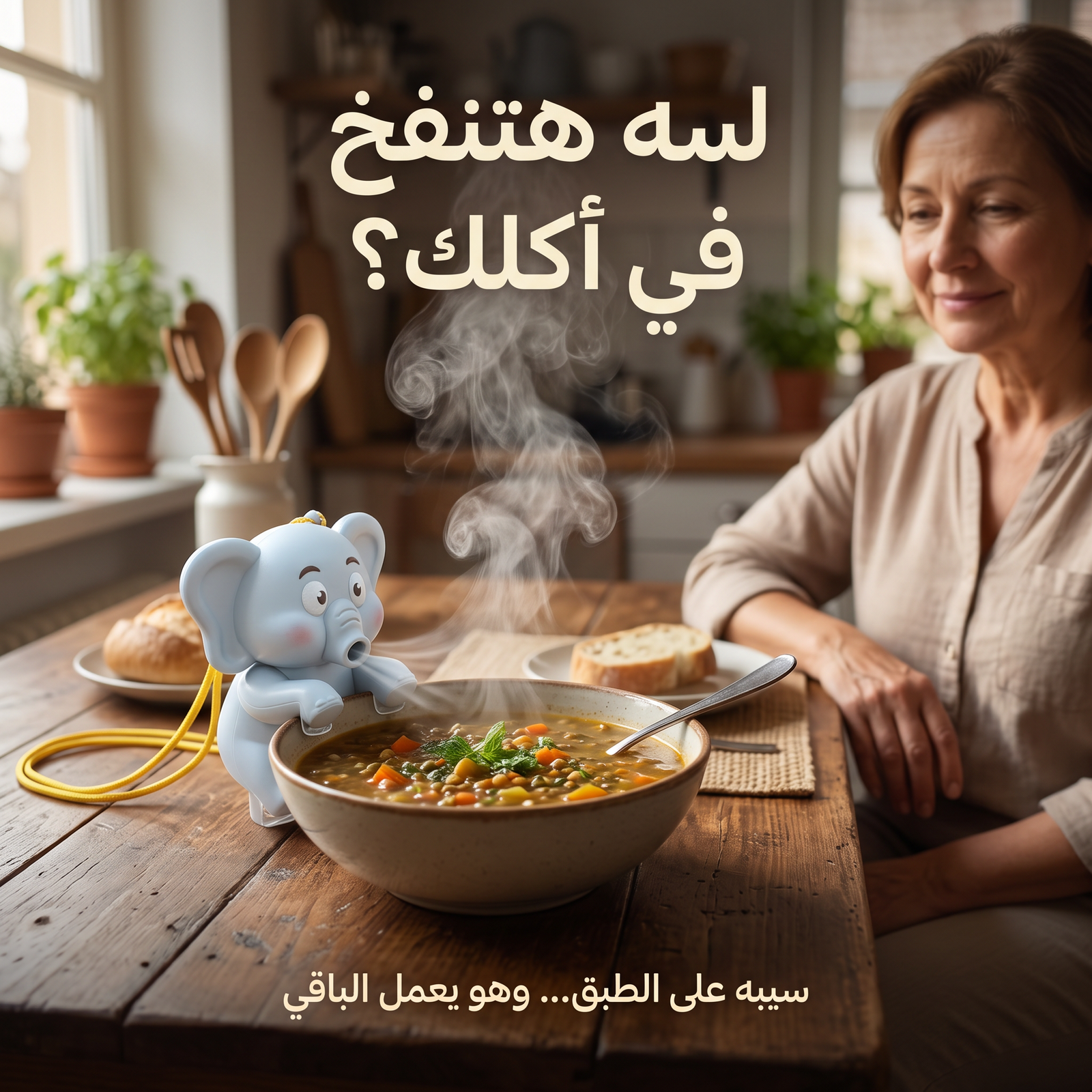 مروحة الفيل لتبريد طعام الأطفال والشوربة - الصورة 4