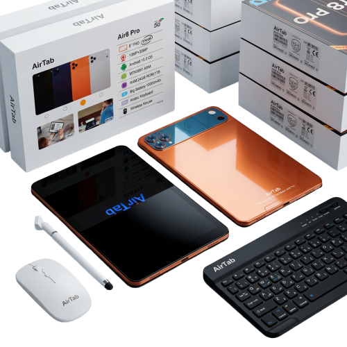تابلت Airtap Air 8 pro (بضمان عام ) + كيبورد و ماوس بلوتوث 8بوصة