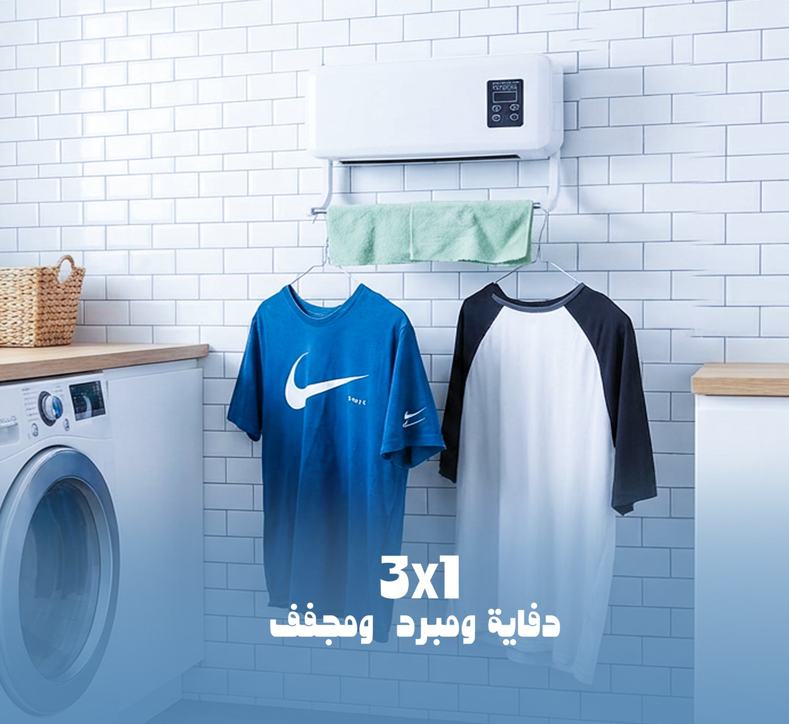 مبرد و دفاية و مجفف 3 في 1 بضمان عامين