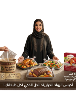 الأكياس الحراريه لتسوية الطعام (18 كيس قابل للاستخدام اكثر من مره )