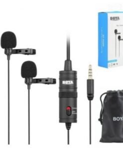ميكروفون Lavalier مزدوج متعدد الاتجاهات