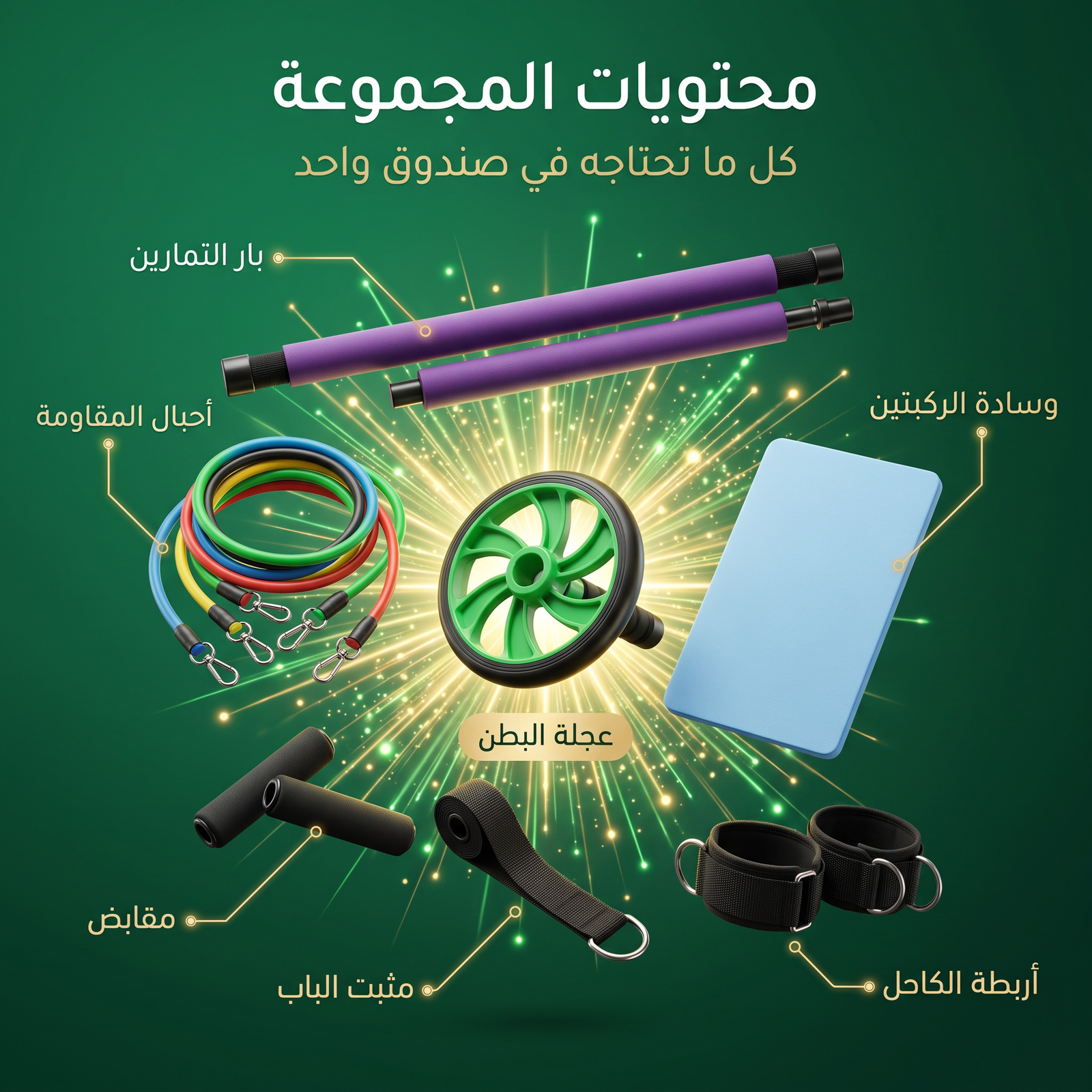 مجموعة أشرطة مقاومة بيلاتيس - الصورة 2