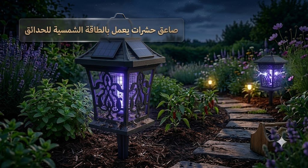 صاعق حشرات يعمل بالطاقة الشمسية للحدائق