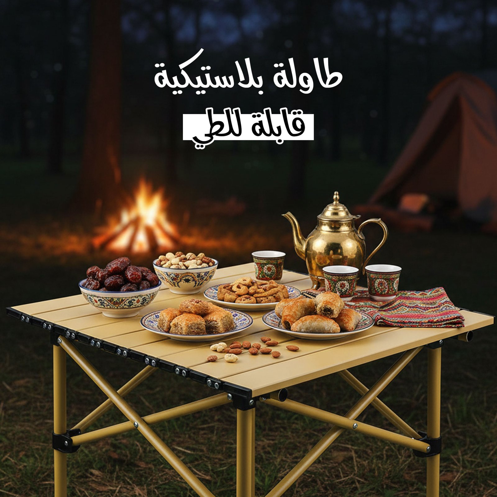 طاولة رحلات خفيفة قابلة للطي - الصورة 2