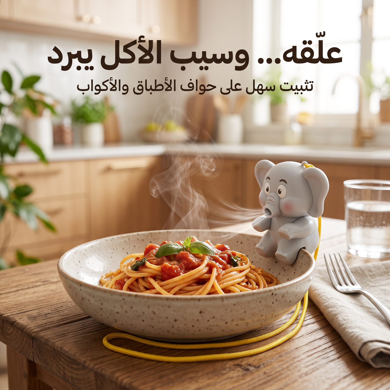 مروحة الفيل لتبريد طعام الأطفال والشوربة