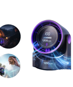 مروحة محمولة بشاشة LED بطارية 1200 امبير