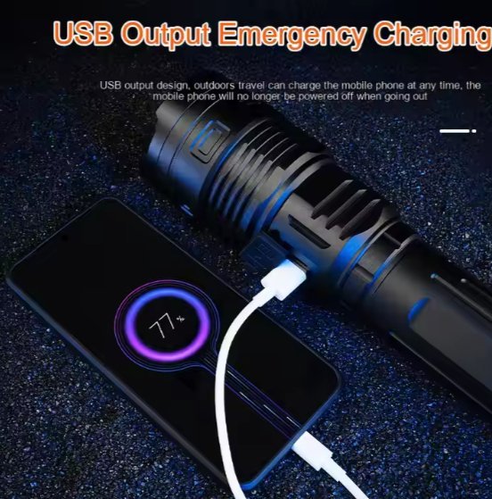 مصباح يدوي مع منفذ USB © - الصورة 4