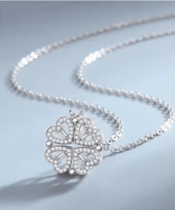 قلادة قلوب زهرة أربع أوراق Clower